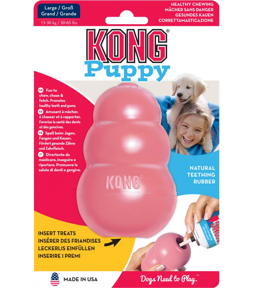 Nachtvlek Omgeving spreker Kong Puppy Large Roze